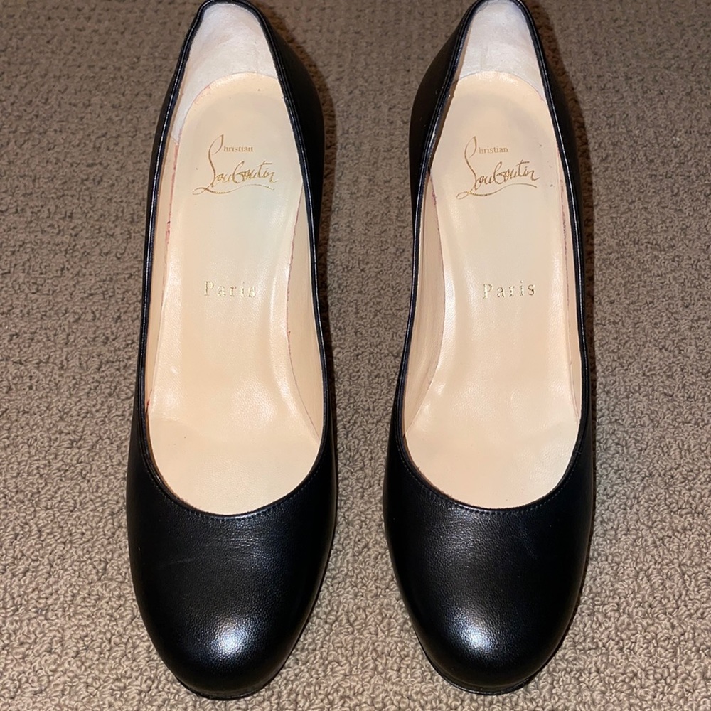 CHRISTIAN LOUBOUTIN KABETTS 100 LEATHER PUMP